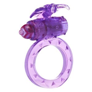 Ерекційне кільце з вібрацією Toy Joy, фіолетове