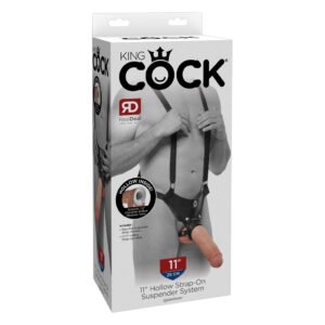 Фаллопротез великий Pipedream King Cock (страпон порожнистий), реалістичний, 28 см
