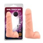 Фалоімітатор реалістичний з хребтом Chisa Real Touch XXX і мошонкою, бежевий