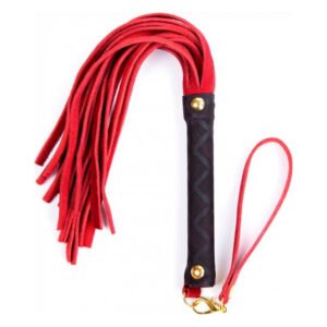 Флоггер DS Fetish Leather flogger S red