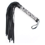 Флоггер DS Fetish Leopard flogger M black/white