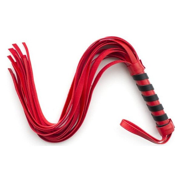 Флоггер DS Fetish Mini flogger red/black Флоггер DS Fetish Mini flogger red/black