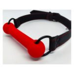 Кляп DS Fetish Mouth silicone gag red/black