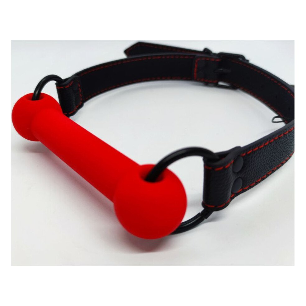 Кляп DS Fetish Mouth silicone gag red/black Кляп DS Fetish Mouth silicone gag red/black