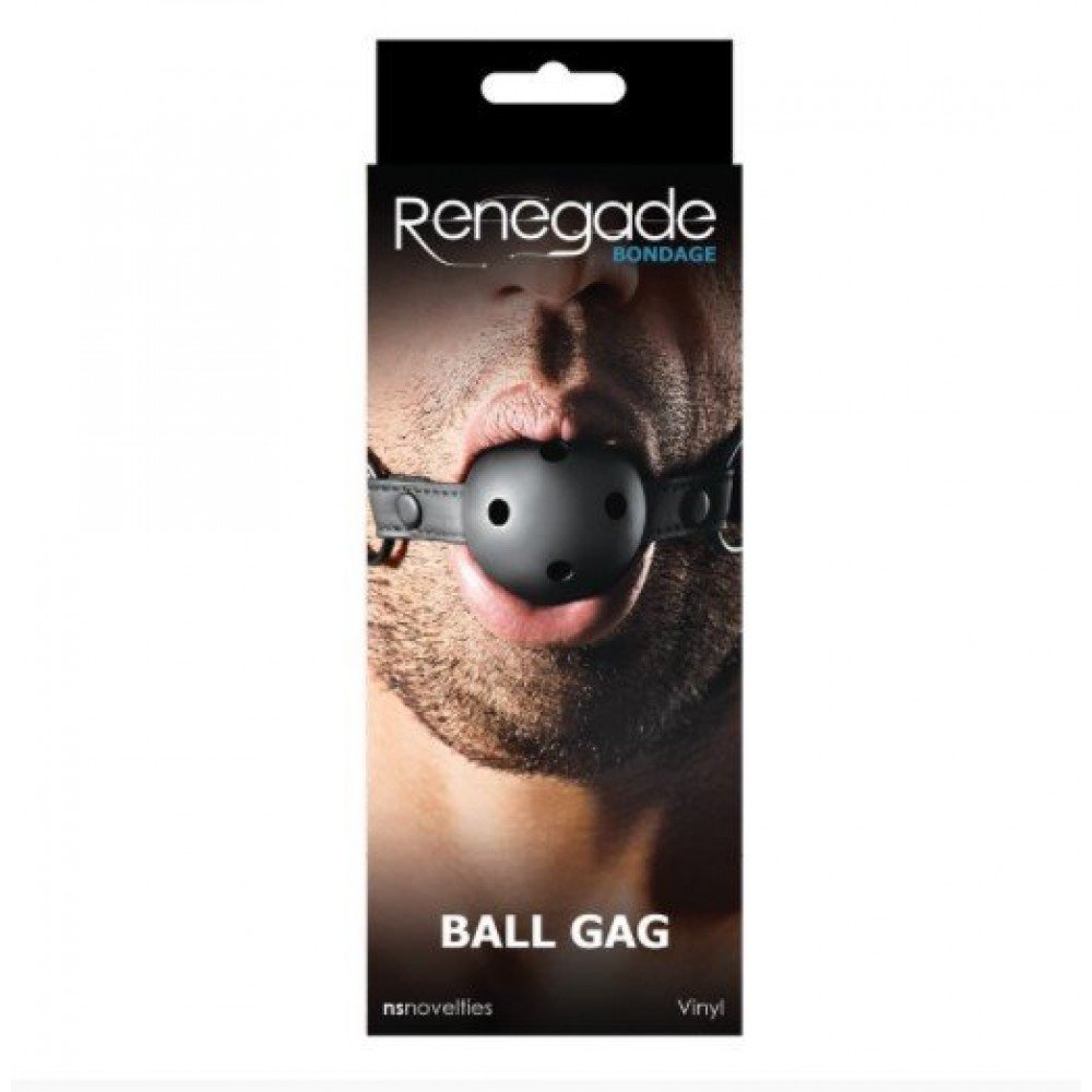 Кляп RENEGADE BONDAGE BALL GAG BLACK Кляп RENEGADE BONDAGE BALL GAG BLACK