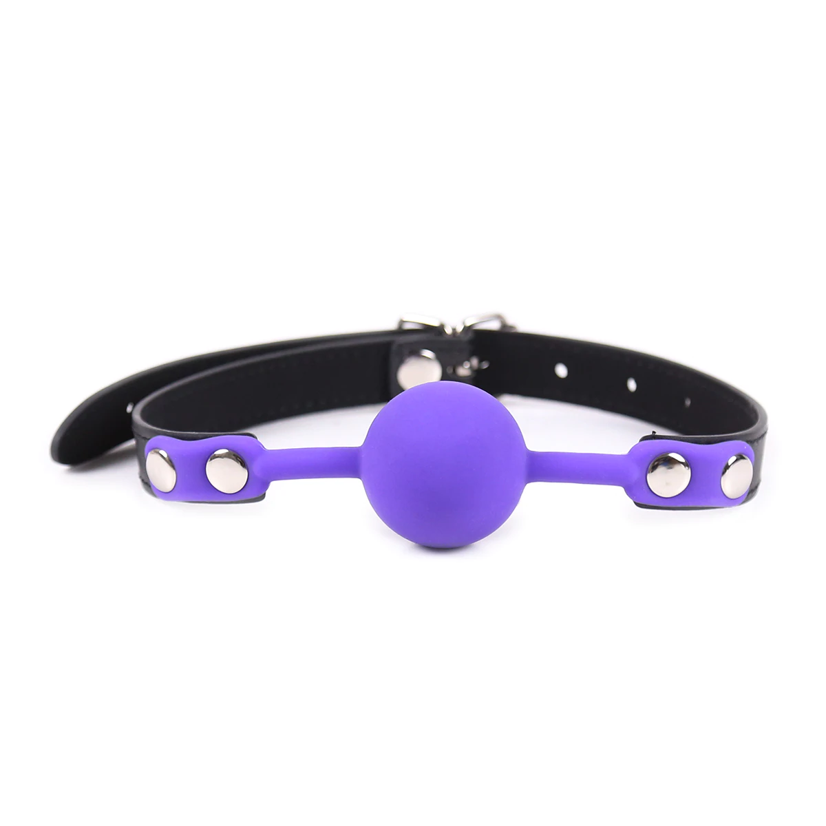 Кляп силіконовий Silicone ball gag metal accesso purple Кляп силіконовий Silicone ball gag metal accesso purple