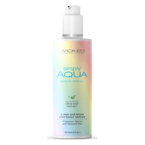 Лубрикант гіпоалергенний Wicked Simply Aqua Special Edition з екстрактом оливи, 120 мл