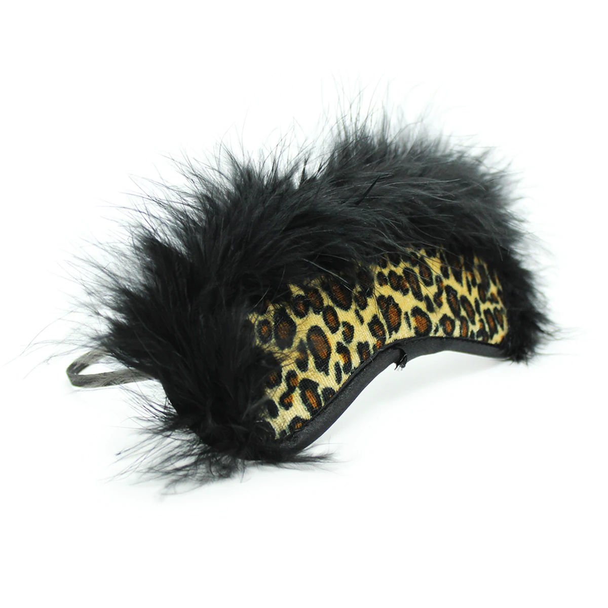 Маска на очі з хутром Flocky blindfold leopard Маска на очі з хутром Flocky blindfold leopard