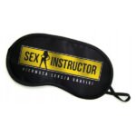 Маска на очі з написом "SEX INSTRUCTOR'