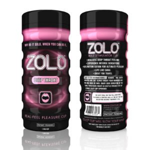 Мастурбатор із імітацією глибокого горла Zolo Deep Throat Cup, рожевий