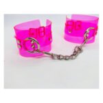 Наручники DS Fetish Handcuffs transparent pink