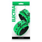 Фіксатори на ноги NS Novelties Electra Play Things Wrist Cuffs, зелений неон