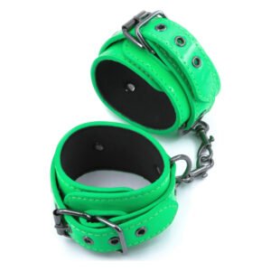 Фіксатори на ноги NS Novelties Electra Play Things Wrist Cuffs, зелений неон