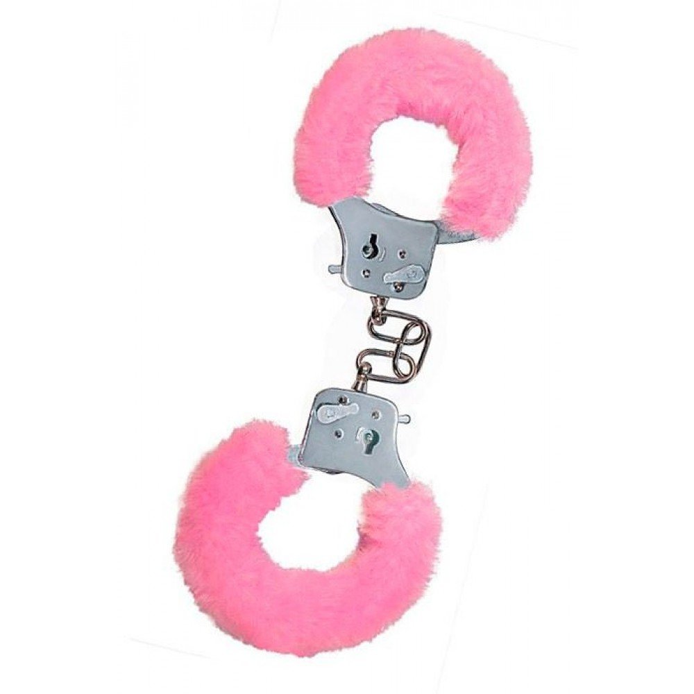 Наручники рожеві з хутром Toy Joy Furry fan cuffs Наручники рожеві з хутром Toy Joy Furry fan cuffs