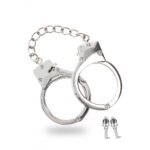 Наручники для БДСМ практик Taboom Luxury Bondage Essentials металеві, срібні