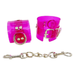 Наручники DS Fetish Handcuffs transparent, рожевий