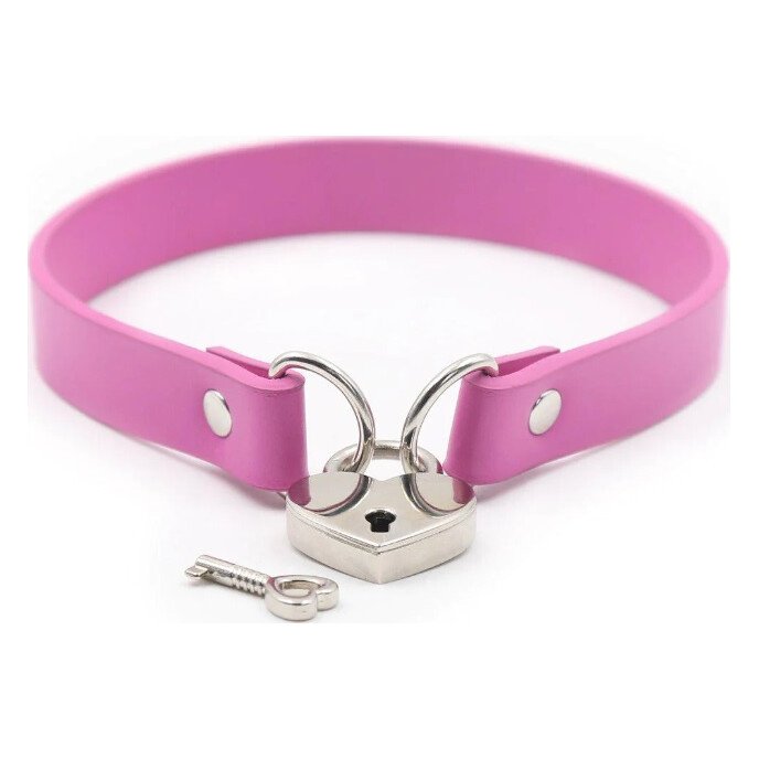 Нашийник DS Fetish Locking collar rose Нашийник DS Fetish Locking collar rose