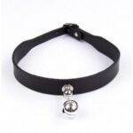 Нашийник з дзвіночком DS Fetish Collar black with bell