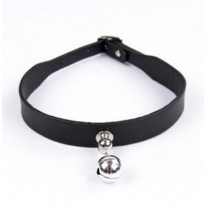 Нашийник з дзвіночком DS Fetish Collar black with bell