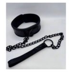 Нашийник з повідцем DS Fetish Collar with leash black iron
