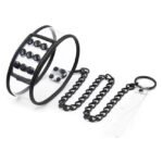Нашийник з повідцем DS Fetish Collar with leash transparent
