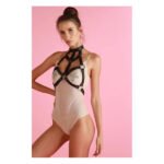 Портупея на груди One Size L12, з натуральної шкіри, чорна
