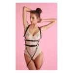 Портупея сексуальна One Size K36, натуральна шкіра, чорна