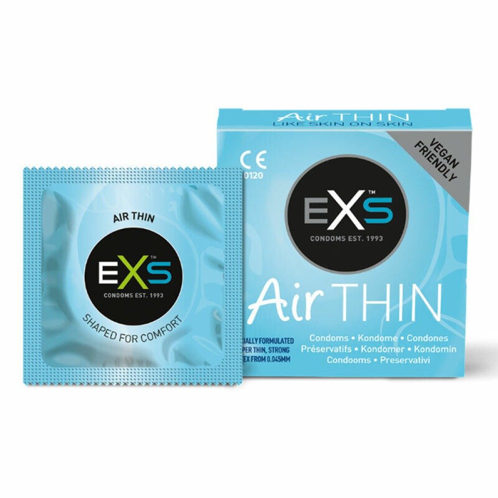 Презервативи EXS Air Thin Feel із латексу високої якості (ціна за упаковку, 3 шт.) Презервативи EXS Air Thin Feel із латексу високої якості (ціна за упаковку, 3 шт.)