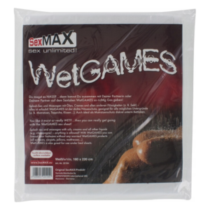 Простирадло вінілове біле SexMAX WetGAMES Sex sheet, 180 x 220 cm