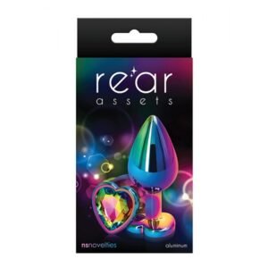 Райдужна анальна пробка Rear Assets Rainbow Butt Plug S