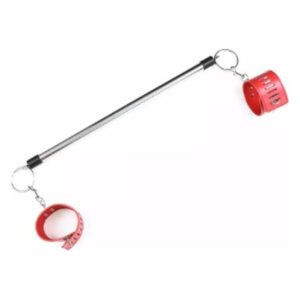 Розпорка DS Fetish Metal ankle spreader bar red