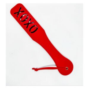 Шлепалка DS Fetish XOXO Paddle round angle red
