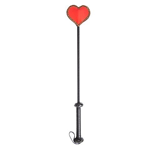 Стек DS Fetish Crop heart red/black Стек DS Fetish Crop heart red/black