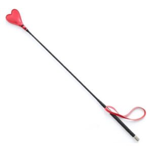 Стек DS Fetish Crop heart red leather