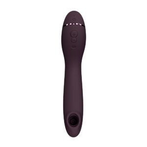 Вакуумний стимулятор для точки G та клітора з вібрацією Womanizer OG Aubergine, 12 рівнів, 3 режими