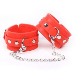 Силіконові манжети DS Fetish Silicone hand cuff red