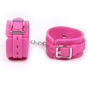 Силіконові наручники Silicone hand cuff pink