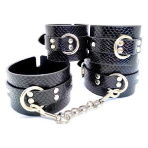 Система фіксації DS Fetish Ankle and hand cuff black