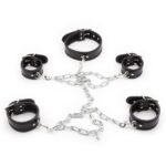 Система фіксації DS Fetish Collar with restraints black