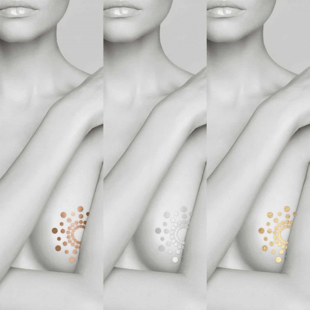 Прикраса для грудей MIMI Metallic Skin Transfer Bijoux Indiscrets Прикраса для грудей MIMI Metallic Skin Transfer Bijoux Indiscrets