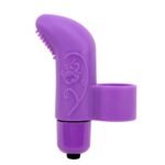 Вібратор для клітора на палець Chisa Mis Sweet Finger Vibe з рельєфом, фіолетовий