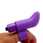 Вібратор для клітора на палець Chisa Mis Sweet Finger Vibe з рельєфом, фіолетовий