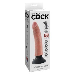 Вібратор реалістичний на присосці Pipedream King Cock бежевий