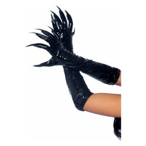 Вінілові рукавички з кігтями Leg Avenue Vinyl claw gloves S