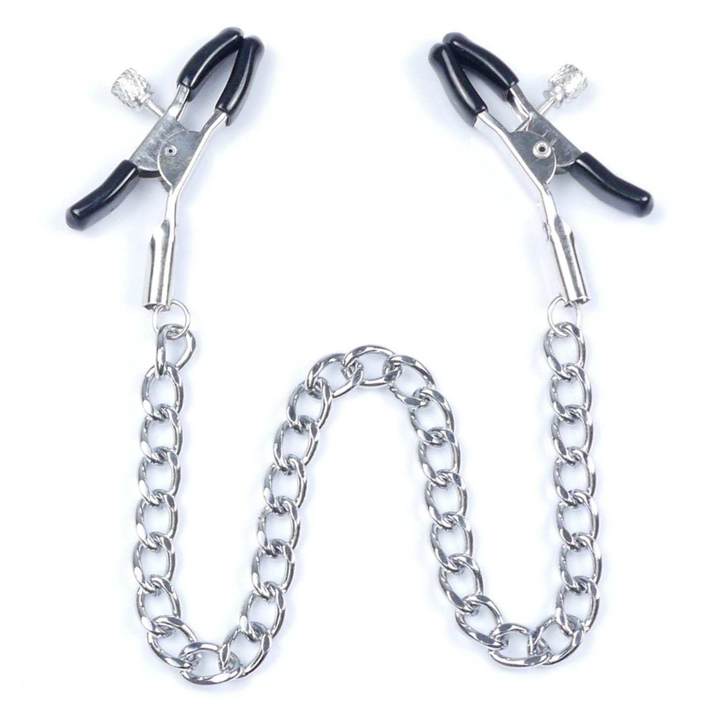 Затискачі на соски DS Fetish Nipple clamps iron L silver 64 g Затискачі на соски DS Fetish Nipple clamps iron L silver 64 g