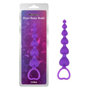 Анальний стимулятор серця (ланцюжок) Chisa MisSweet Heart Booty Beads, фіолетовий