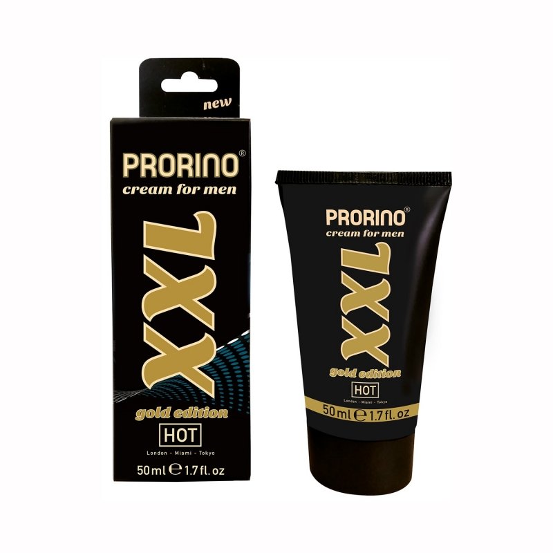 Ерекційний крем збільшує об'єм HOT PRORINO XXL Cream for men - gold edition 50 ml Ерекційний крем збільшує об'єм HOT PRORINO XXL Cream for men - gold edition 50 ml
