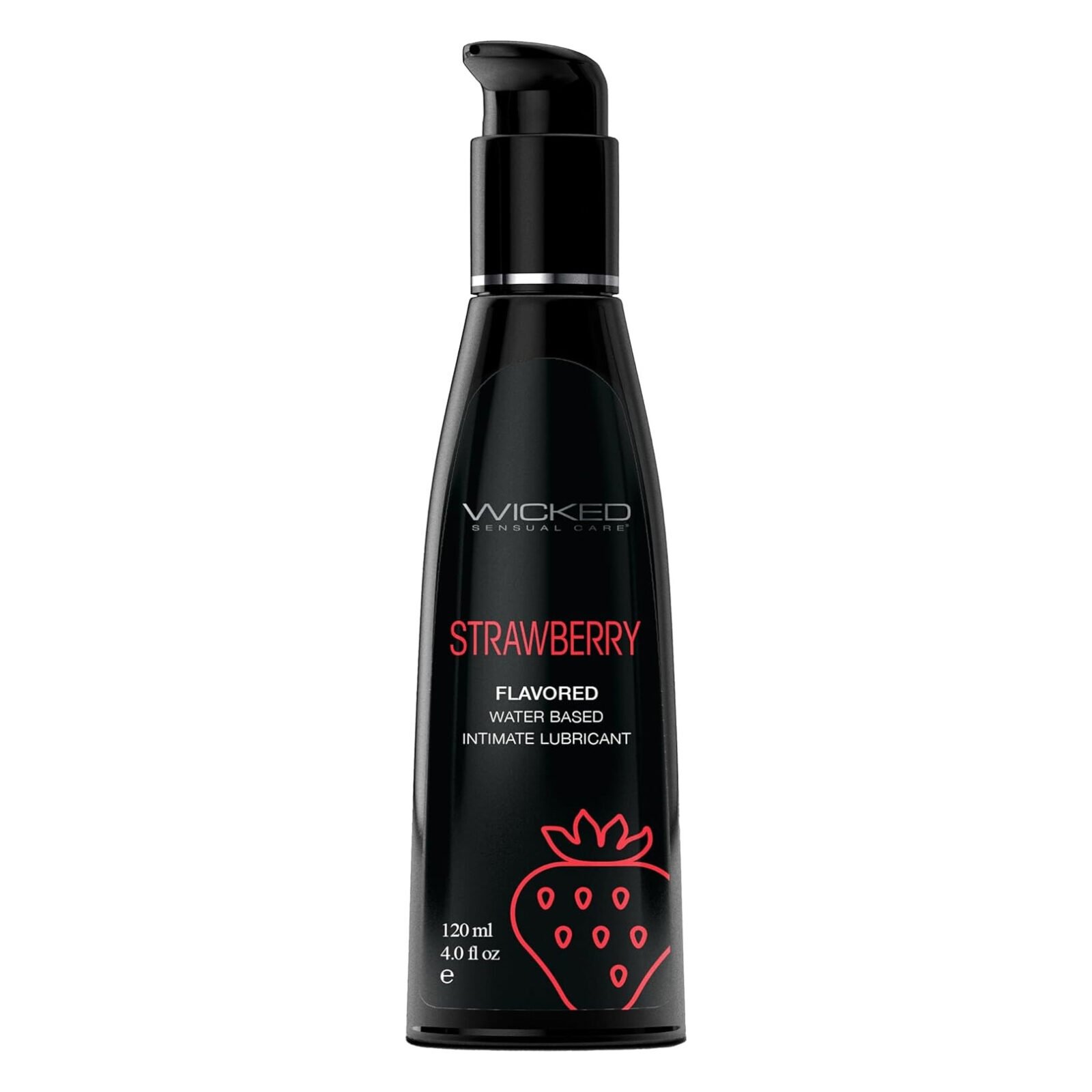 Їстівний лубрикант зі смаком полуниці Wicked Aqua Strawberry на водній основі, 120 мл Їстівний лубрикант зі смаком полуниці Wicked Aqua Strawberry на водній основі, 120 мл