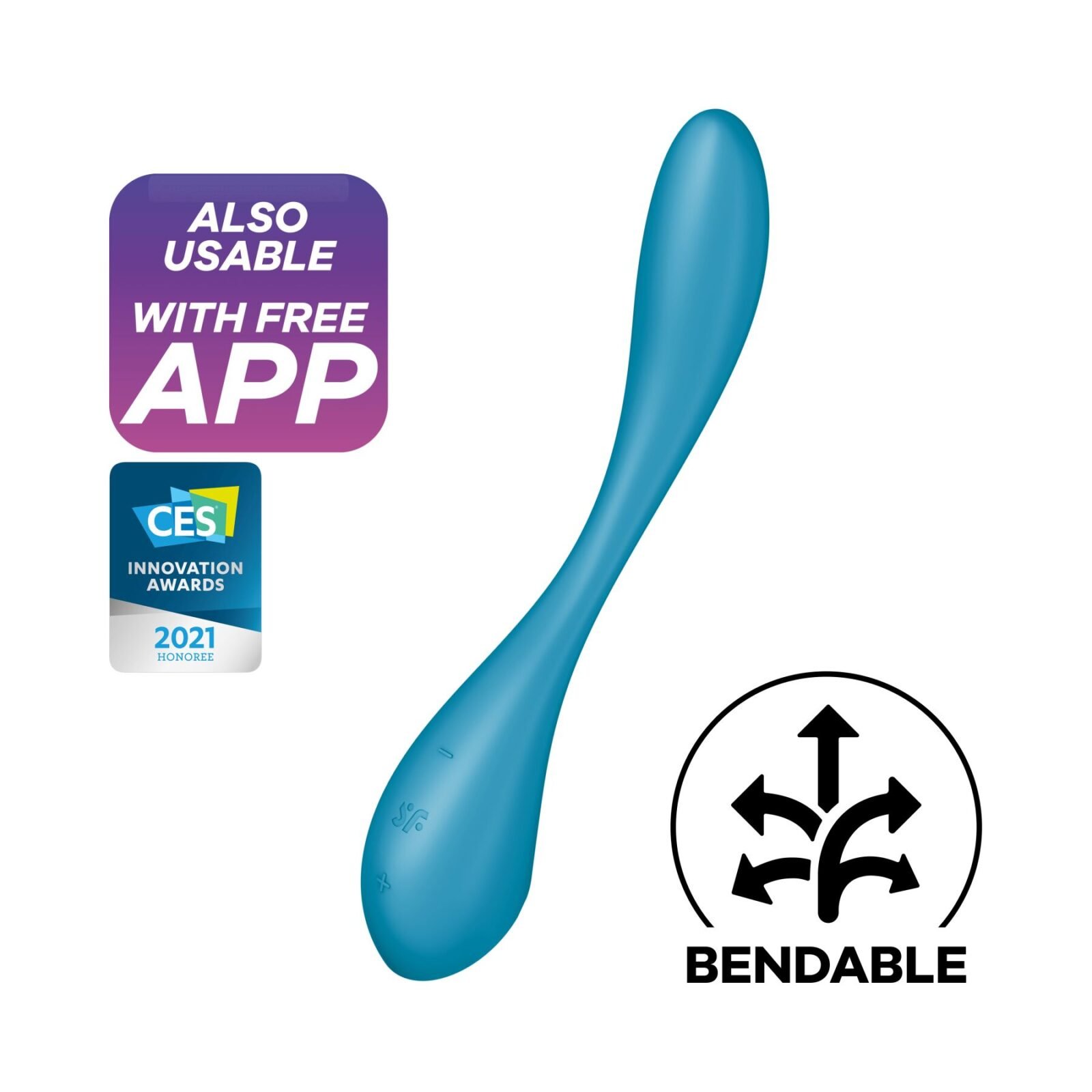 Універсальний смарт-вібратор Satisfyer G-Spot Flex 5+ Petrol Універсальний смарт-вібратор Satisfyer G-Spot Flex 5+ Petrol
