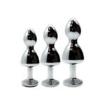 Металева анальна пробка Wooomy Lollypop Double Ball Metal Plug Red M, діаметр 3,1 см, довжина 9,4 см